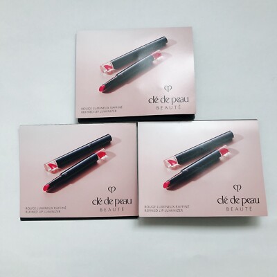 3 x Clé de Peau Refined Lip Luminizer Sample in 4 shades - 1.6g