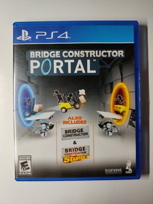 Bridge Constructor: Portal - Sony PlayStation 4 - PS4 - Rare - HTF - MINT!!