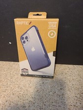 Raptic Terrain Case iPhone 13 Pro Max Blue New 10ft Protection Biodegradable