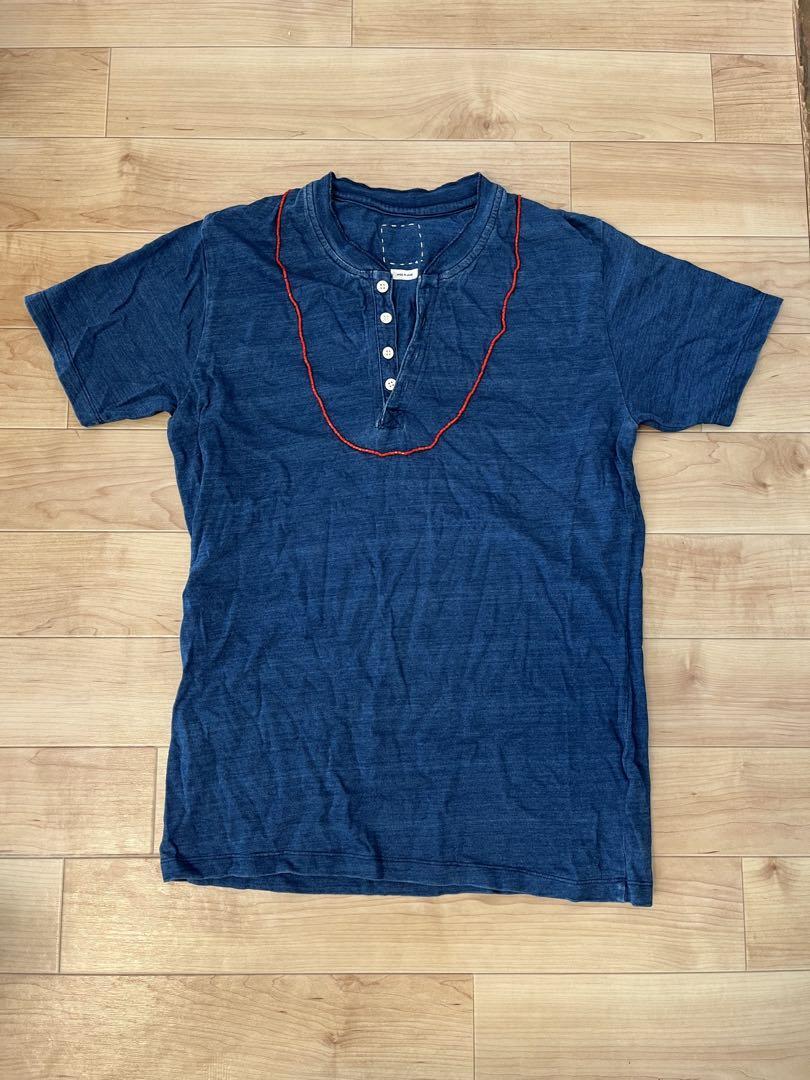 Visvim Indigo Beads Henley S/S Cotton Shirt Navy Size 3 | eBay 
