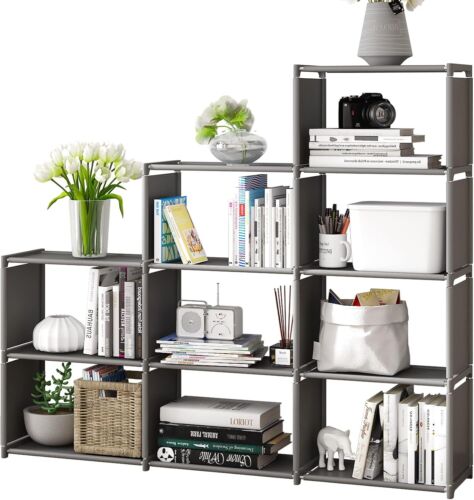 Bookshelf, Assembled Storage Rack, Bedroom Living Room Vertical Cabinet Books...