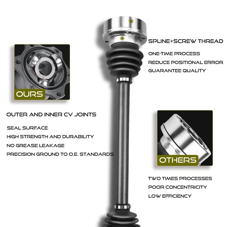 Conjunto de eje CV para BMW 525i E34 1989-1995 530i 1994-1995 trasero izquierdo o derecho Foto 4 de 4