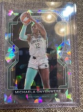 2022 Panini Prizm WNBA CRACKED ICE ATOMIC MICHAELA ONYENWERE LIBERTY #140 J8021