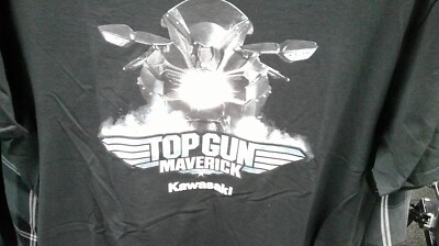 KAWASAKI TOP GUN T-SHIRT EXTRA LARGE K002-2614-BKXL | eBay