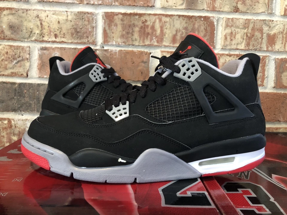 Nuevo 10.5 Nike Air Jordan 4/19 Retro Countdown Pack CDP Collezione Bred OG Bulls Foto 3 de 4