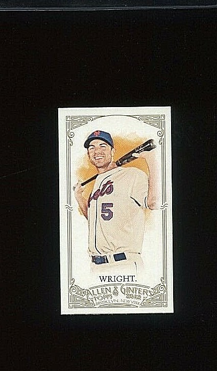 2012 TOPPS ALLEN GINTER MINI #121 DAVID WRIGHT NEW YORK METS  