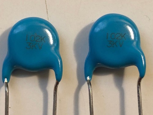 10 pcs New Murata Ceramic Capacitors High Voltage 1000pF 3KV Y5P - Picture 2 of 2