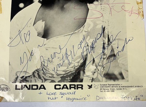 Linda Carr & The Love Squad - Signed Autograph Large Promo Photo - Picture 4 of 8