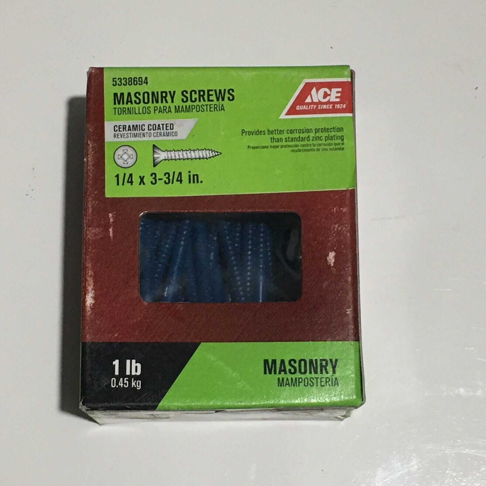 Ace+12F4E2809D+32F4E2809D+Phillips+Flat+Head+Masonry+Screws+1