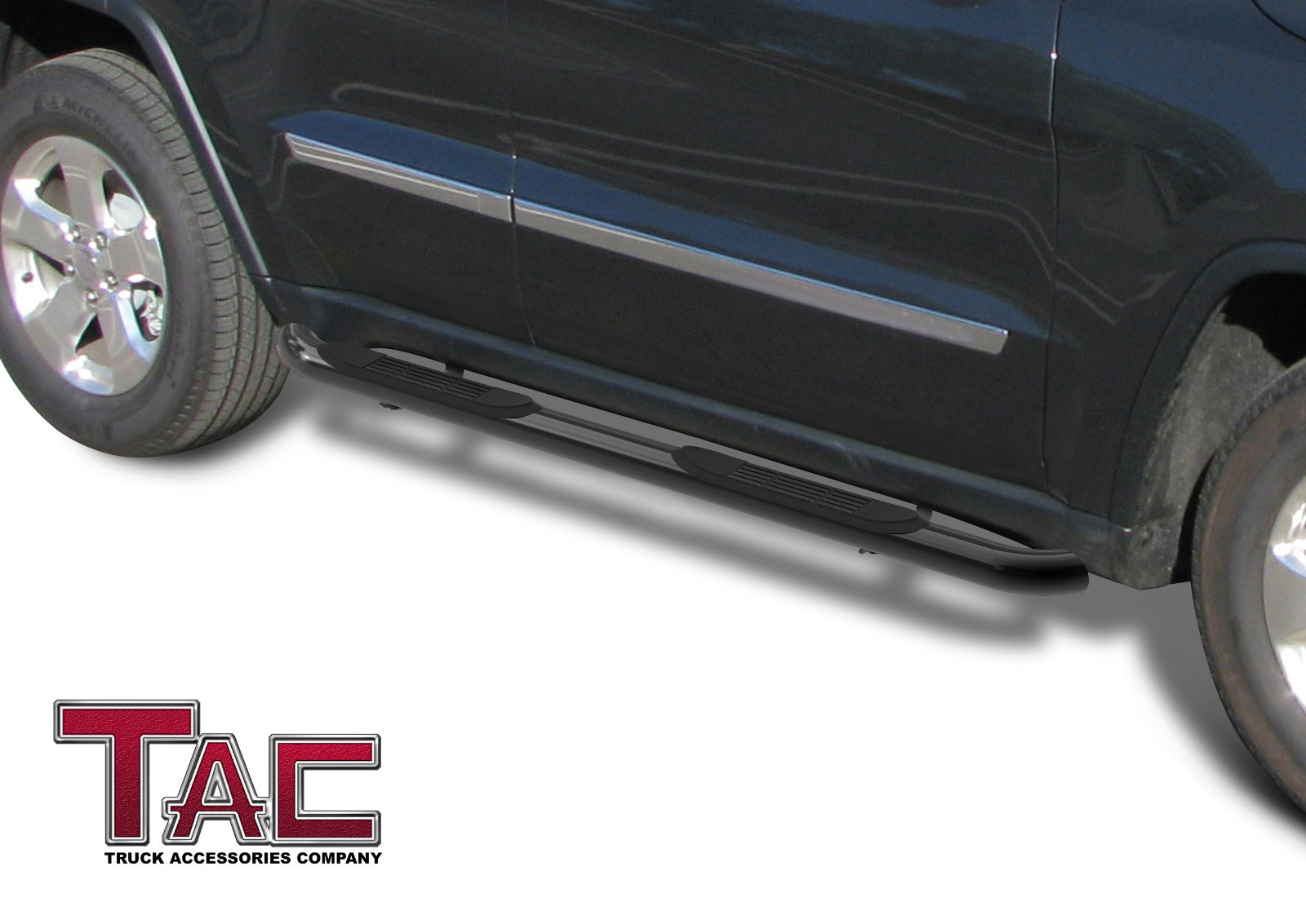 For 20082013 Jeep Liberty 3" Side Step Rails Nerf Bars Running Boards