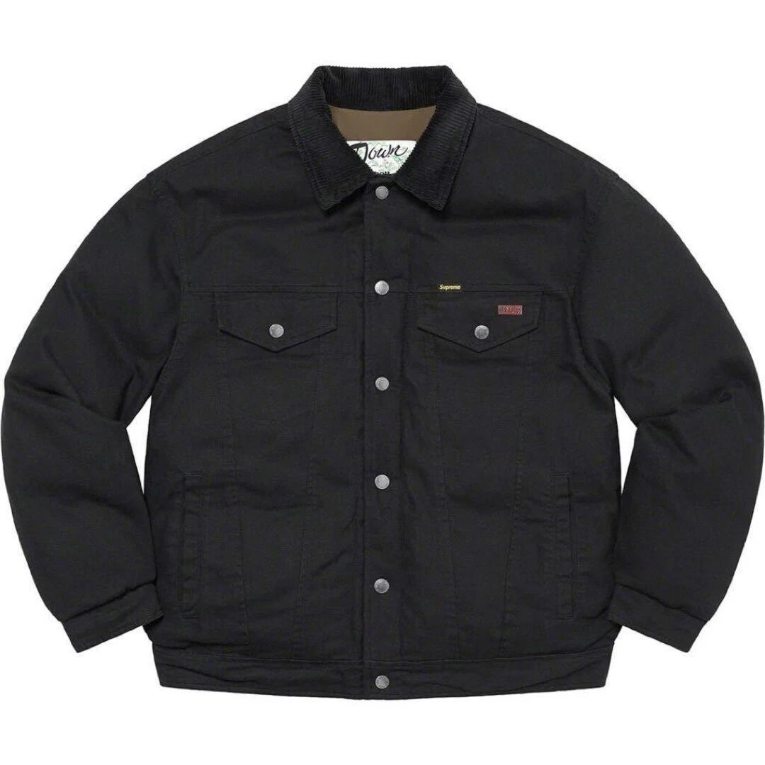 Schott Supreme Canvas Down Trucker Jacket Size XL