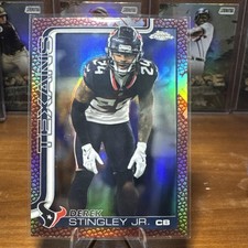 Derek Stingley Jr 2025 Topps Chrome Pigskin Football Leather Texans  