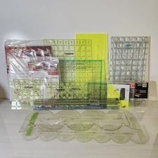 Omnigrip Quilting Rulers + More - Lot Of 18