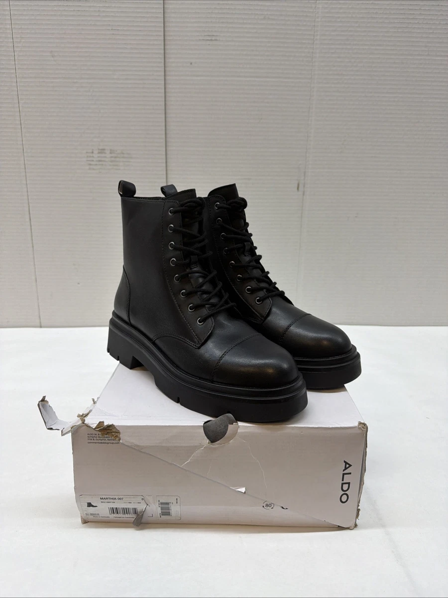 Aldo Prearia Leather Lace Up Boots Sz 8 Womens Leather Lace Up Boots Aldo Reflow Sz 10 | eBay main image 4
