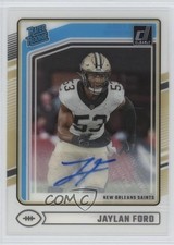2024 Panini Clearly Donruss Rated Rookie Auto Jaylan Ford #92 Auto 1k9t