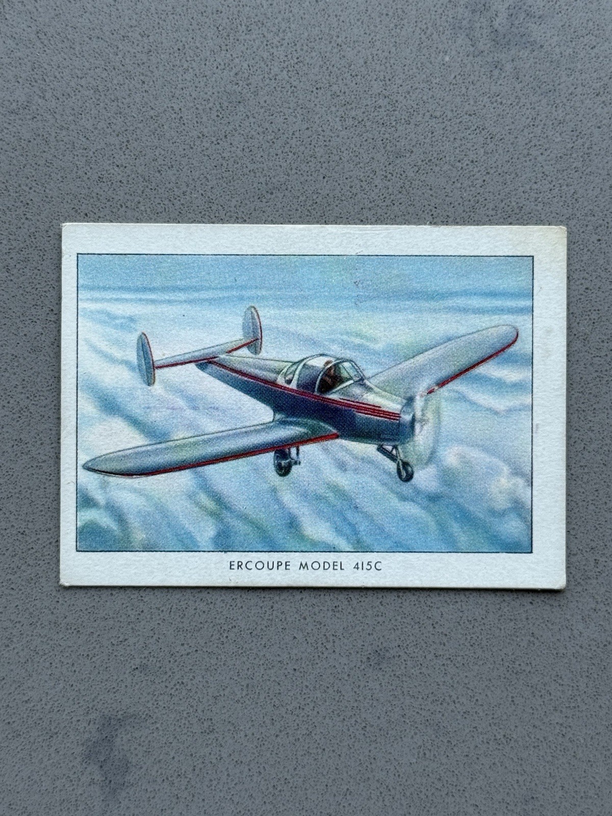 1940-42 Wings Cigarettes Series B Ercoupe 415C #2 Vintage Card