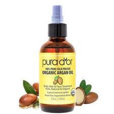 4 Oz Organic Moroccan Argan Oil 100% Pure Cold-Pressed Virgin Grade Lightweight 
