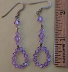 sterling silver crystal drop dangle earrings 925 — photo 4