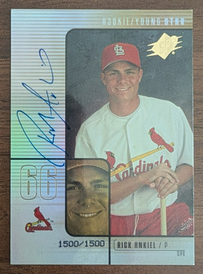 RICK ANKIEL 2000 SPx Autograph #92 CARDINALS #1500/1500 LAST ONE!