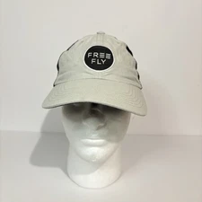 Free Fly Hat Gray Trucker Cap Adjustable Snap Back Mesh Fishing Outdoor