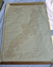 1933 Shenandoah National Park Geological Survey Map Virginia Antique 
