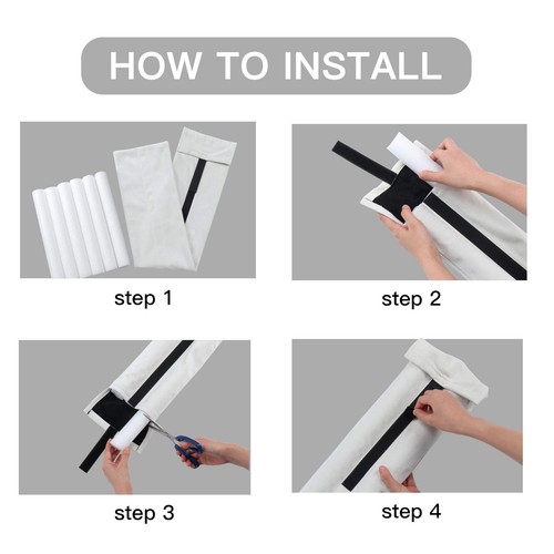 Door Draft Stopper, Weather Stripping Door Seal Adjustable 30"-36" Bottom Gap... - Picture 6 of 7