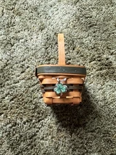 Longaberger 1999 Lots of Luck Basket with Shamrock Tie-On