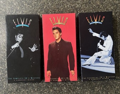 Elvis Presley The Essential 50s, 60s & 70s Masters 5-CD Box Sets w/ Books Stamps