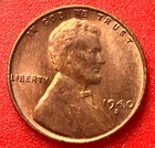 1940-S Lincoln Wheat Cent Penny GEM RD BU From an Original Bank Roll