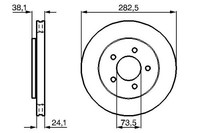 2X Bosch 0 986 478 109 Bremsscheibe FüR Chrysler Dodge