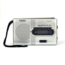 Portable AM FM Pocket Radio Receiver Built-In Speaker 3.5mm Headphone Jack