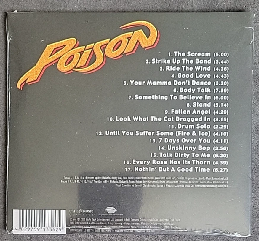 Poison - Seven Days Live (CD, 2008, New) - Image 3 of 4