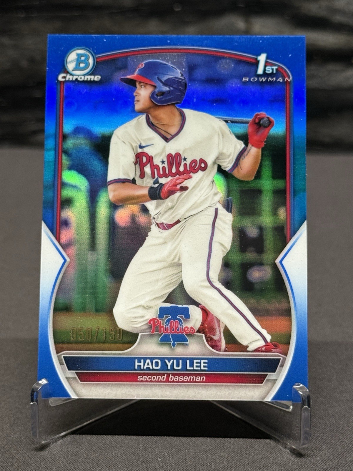 2023 Bowman Hao Yu Lee BCP-52 1st Chrome Blue Refractor /150