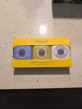 L'occitane en Provence Trio Soaps Verbena / lavender / Shea Milk 3X3.5 oz Sealed