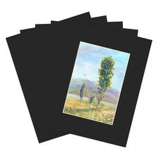 8x10 Picture Mats with Core Bevel Cut Frame 5 pcs 8x10 for photos 5x7 Black