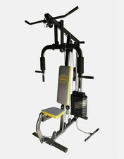 RETURNED Multi Gym Adjustable Plates Preacher Pulley Machine Lats Press 70 kgs