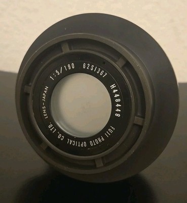 Vintage Fuji Photo Optical Co. Ltd. Red-Dot Barrel Lens, 1:5/190, #62S857