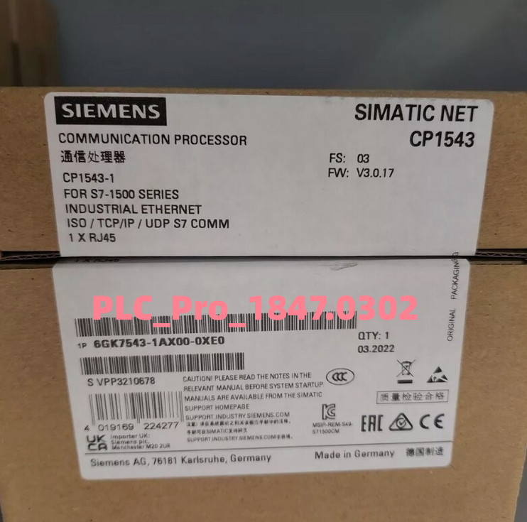 6GK7543-1AX00-0XE0 1PCS Brand New Siemens 6GK75431AX000XE0 Fast delivery