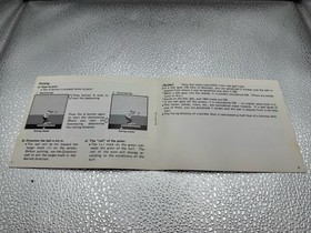Golf Nintendo NES 1st Print Manual