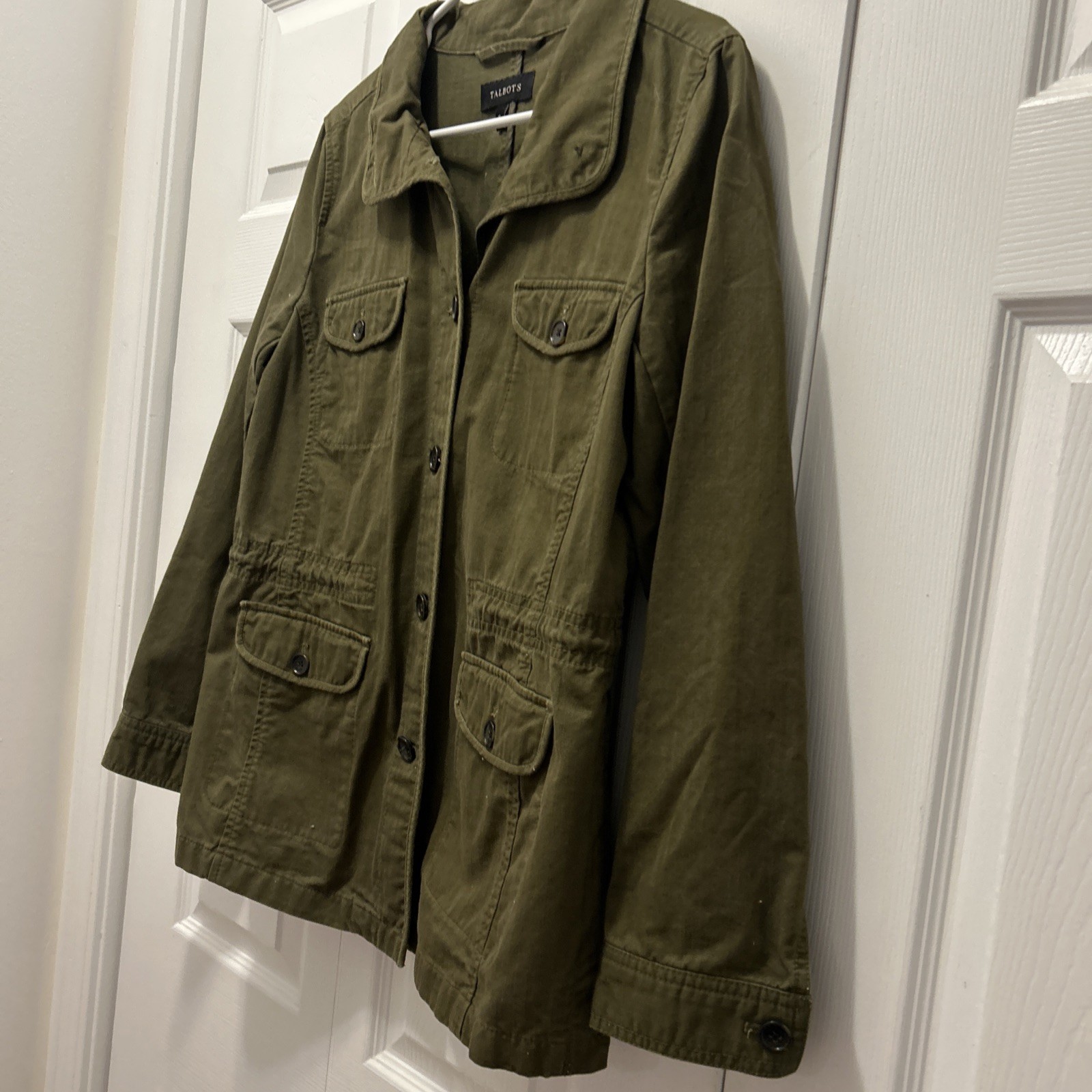 Talbot’s  Utility Jacket With Drawstring Safari G… - image 2