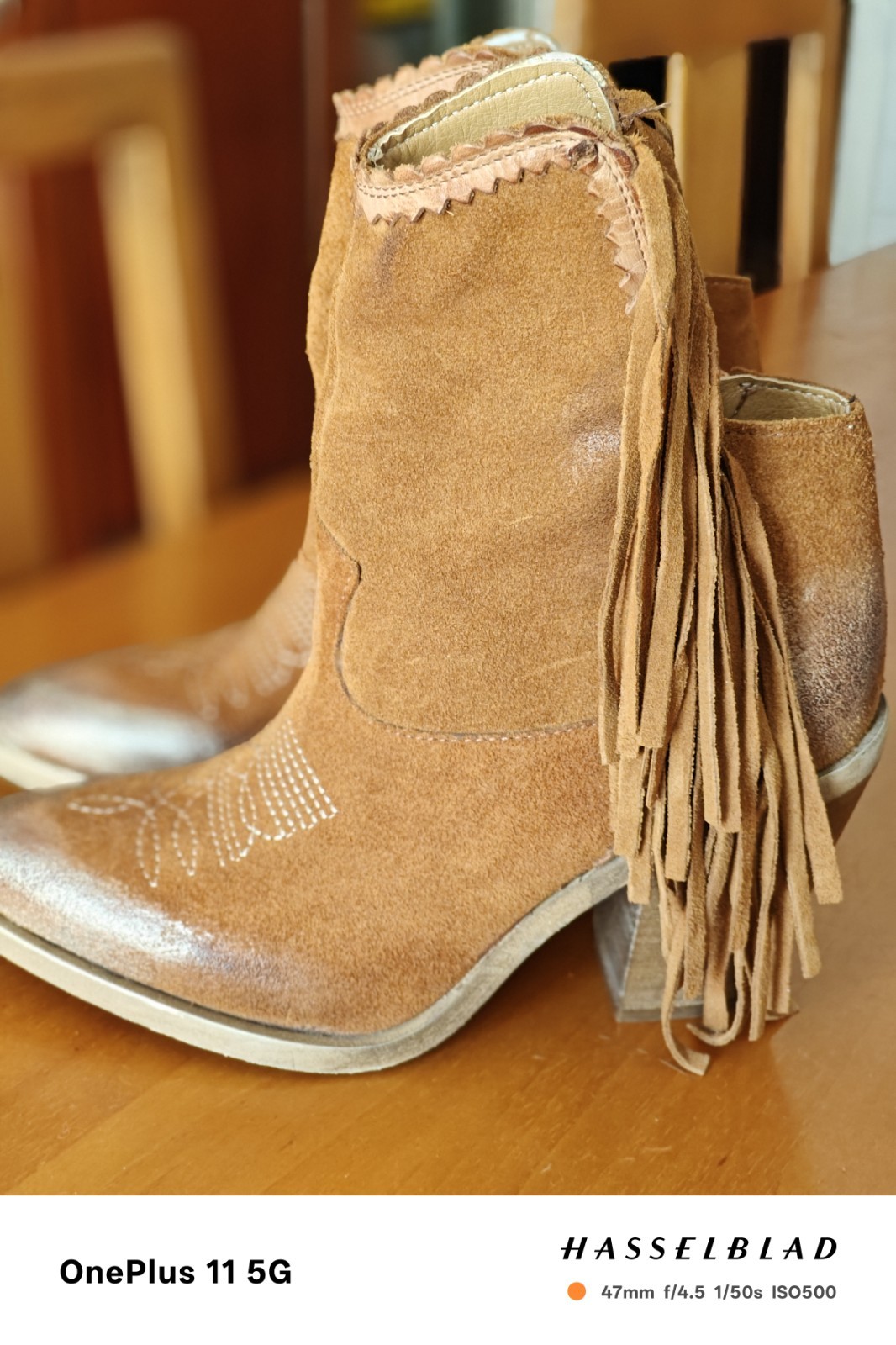 Texan Western Fringe Ankle Boots. DIVINE MADNESS. image 10