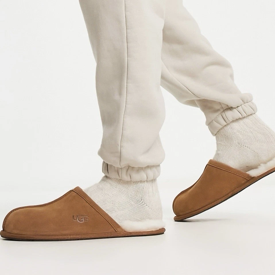 UGG Australia Scuff Men's Slippers US Size 9 - Chestnut - Great Condition - Image 2 of 4