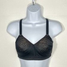 NWOT Wacoal Women's 34D Back Appeal Full Coverage Wire-Free Bra 852303 Black