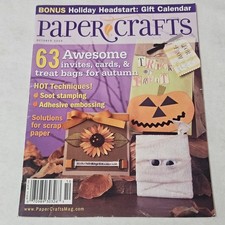 Paper Crafts Magazine October 2004 63 Awesome invites cards  treat bags autumn