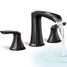 Waterfall Bathtub Faucet Oil Rubbed Bronze, Brass Bath Tub Faucet Set 3 Hole,...