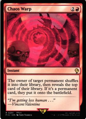 MTG Chaos Warp Commander: Final Fantasy Rare NM