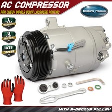 Ac Compressor W Clutch For Chevy Impala Buick Lacrosse Pontiac Grand Prix 3.8l