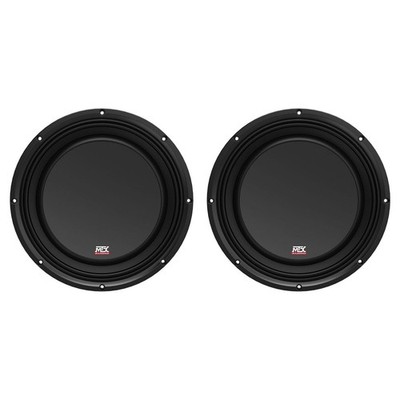 (2) MTX 3510-04S 10'' 1200 Watt Shallow Car Audio Subwoofers Slim Subs SVC 4-ohm