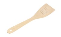 Pfannenwender Mit Schlitzen, Gebogen Bratenwender Holzschaber Pfannenheber