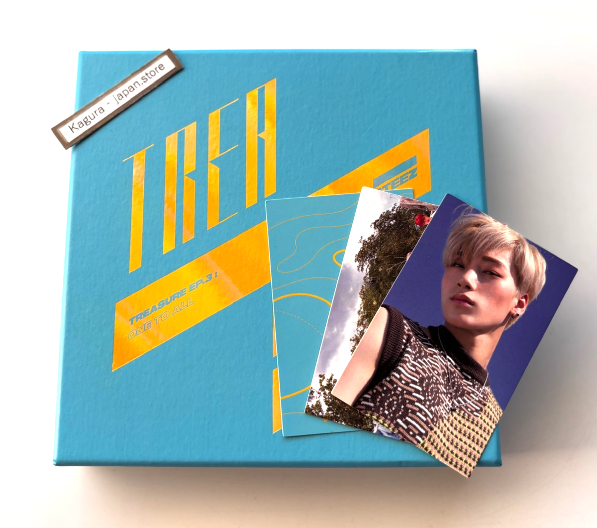 ATEEZ TREASURE EP.3 One To All Wave ver. CD + [SAN] JP Photocard +